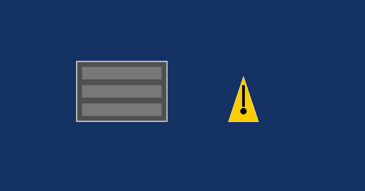 Illustrazione di un NAS Synology con simbolo di avviso giallo, concetto di backup non verificato.