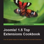 La copertina del libro Joomla 1.5 top extensions cookbook
