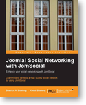 La copertina del libro "Joomla Social Networking with Jomsocial"